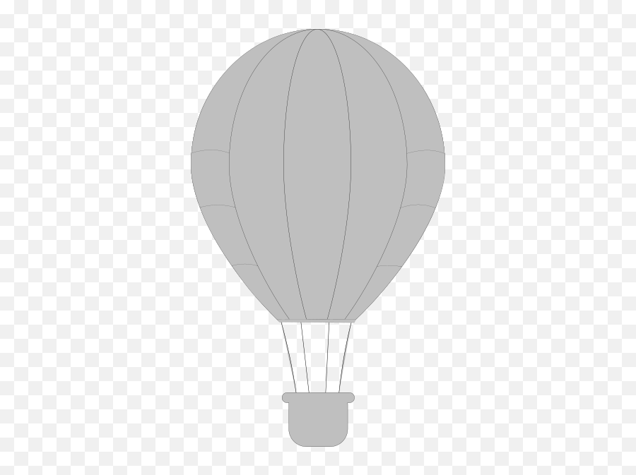 Gray Hot Air Balloon Clip Art - Vector Clip Art Hot Air Balloon Png,Balloons Clipart Transparent Background