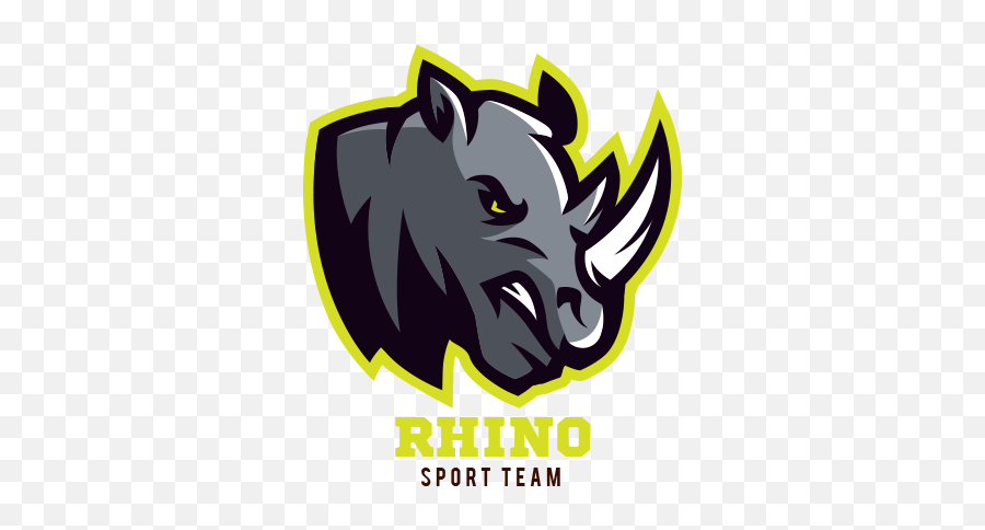 Download Free Png Rhino Logo Badak - Animais Logo,Rhino Logo
