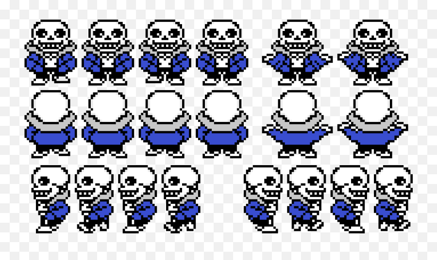 New Styled Sans Sprites - Cartoon Png,Sans Sprite Png