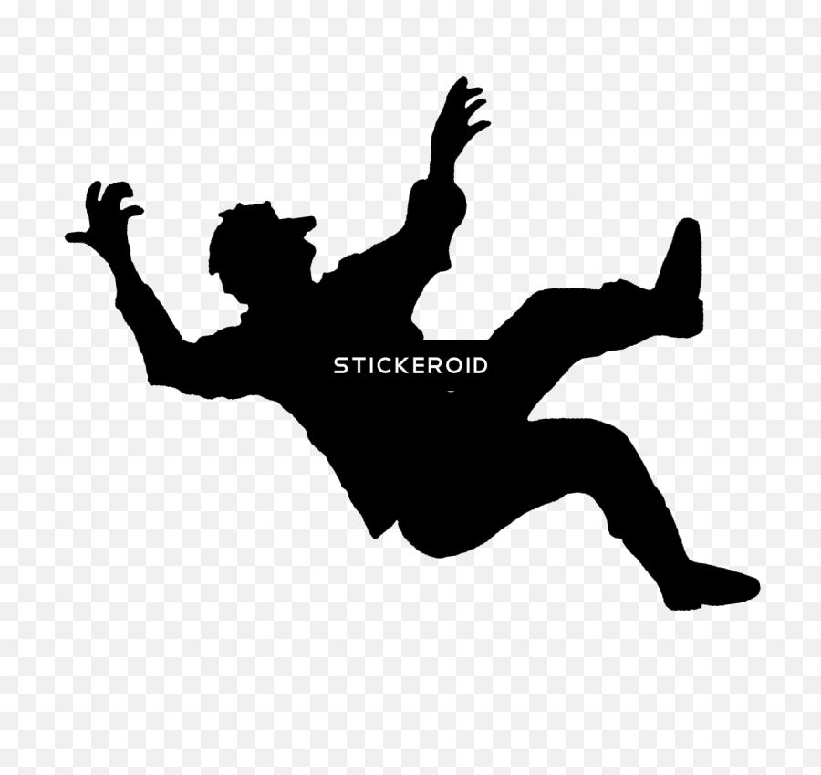 Person Falling - Transparent Man Falling Silhouette Png,Person Falling Png