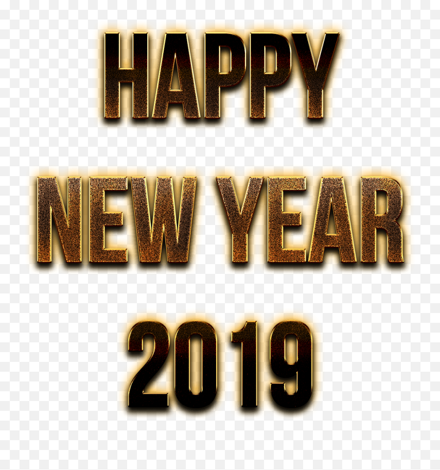 Happy New Year Gold Png Transparent Years