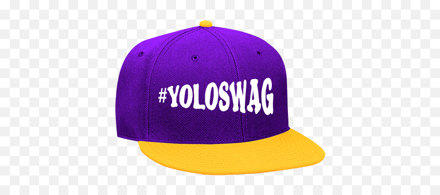 Yoloswag Wool Blend Snapback Flat Bill Hat - For Baseball Png,Swag Hat Png