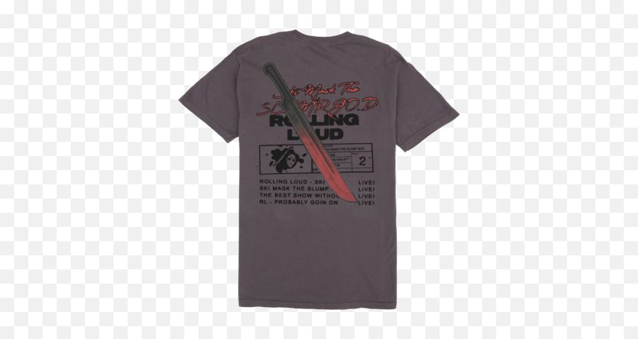 Ski Mask The Slump God X Rolling Loud Grey Vintage T Shirt - Ski Mask Rolling Loud Shirt Png,Ski Mask Transparent