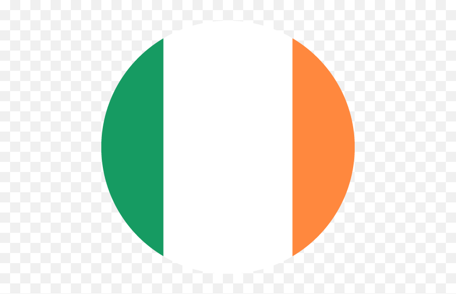 Vector Flag Of Ireland - Circle Vector Flags Transparent Ireland Flag Circle Png,Ireland Flag Png