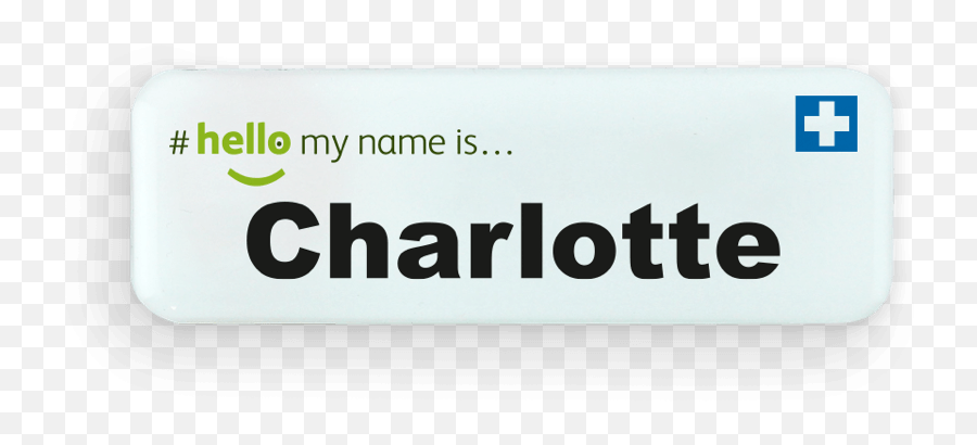 Hello My Name Isu0027 Badge 75 X 25 Mm White Pdc Uk - Channel Seed Png,Hello My Name Is Transparent