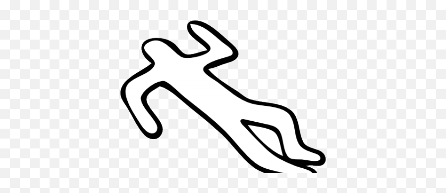 Deadth Clipart Stick Figure - Dead Body Outline Png Crime Scene Body Outline,Stick Figure Transparent