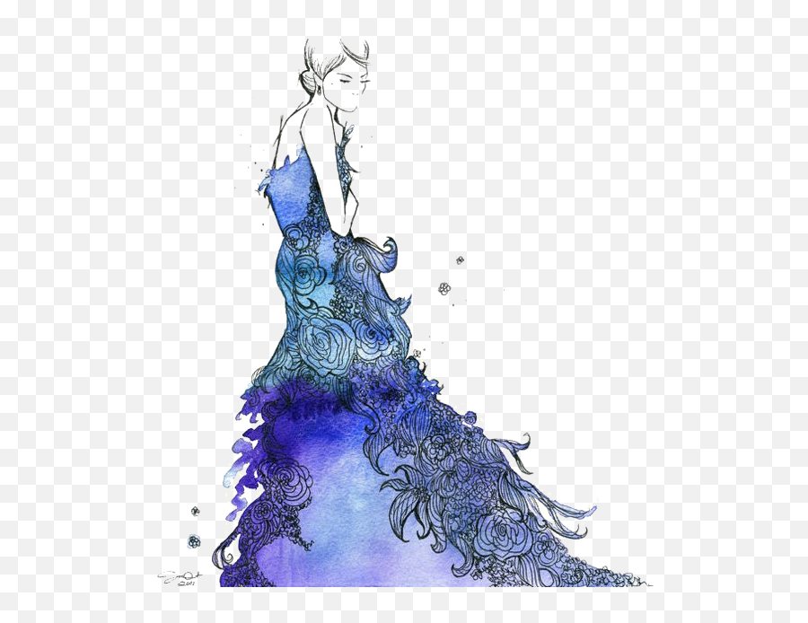 Illustration Water Color Fashion Png - Fashion Illustration Fashion Transparent Background,Fashion Transparent