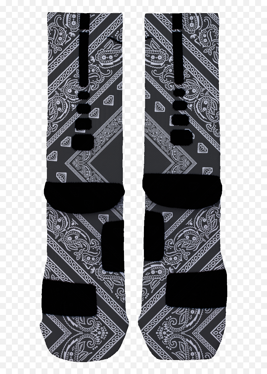 Custom Nike Elites Sock Shoes Socks - For Teen Png,Black Bandana Png