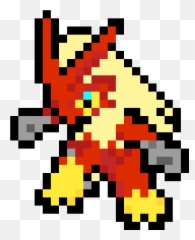 Pixilart - Blaziken By Mrbilly3585 Pixel Art Pokemon Blaziken Png,Blaziken Png
