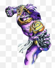 Download Free Jojo Jotaro Art Purple - Star Platinum Png