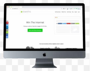 How To Add Social Sharing Buttons - Log In Desktop Mockup png