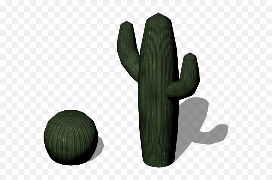 Low Poly Cacti Opengameartorg - Low Poly Cactus Png,Cacti Png