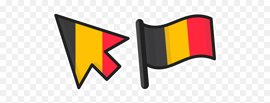 Belgium Flag Cursor U2013 Custom Browser Extension - Romania And Greece Flag Countrys Png,Belgium Flag Png