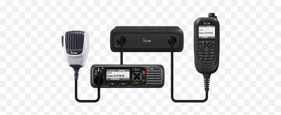 Icom F7510 P25 Compliant Vhf Digital Transceiver - Portable Png,Icon Marine Radio