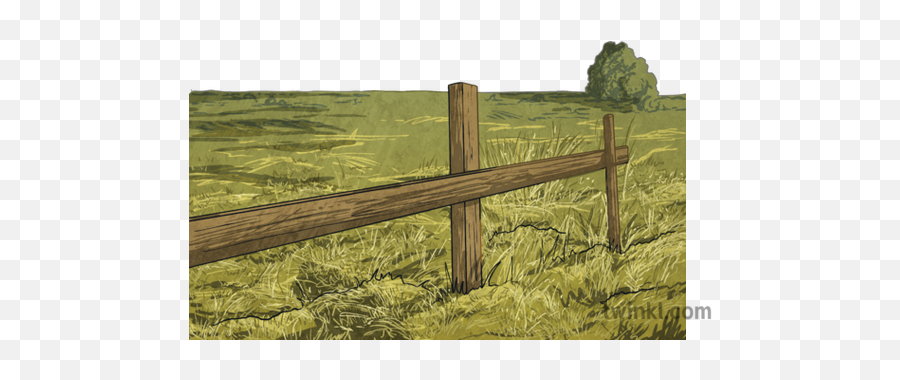 Grass Field No Background Fence Landscape Corn Topics Ks2 - Fence Png,Corn Transparent Background