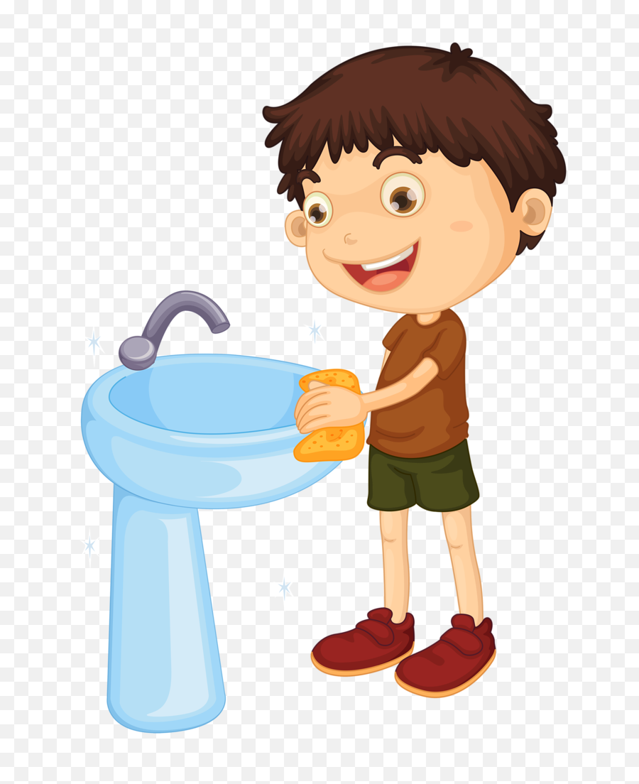 Download Free Png Kids Clipart Laundry - Boy Pack School Bag Clipart,Bathroom Png