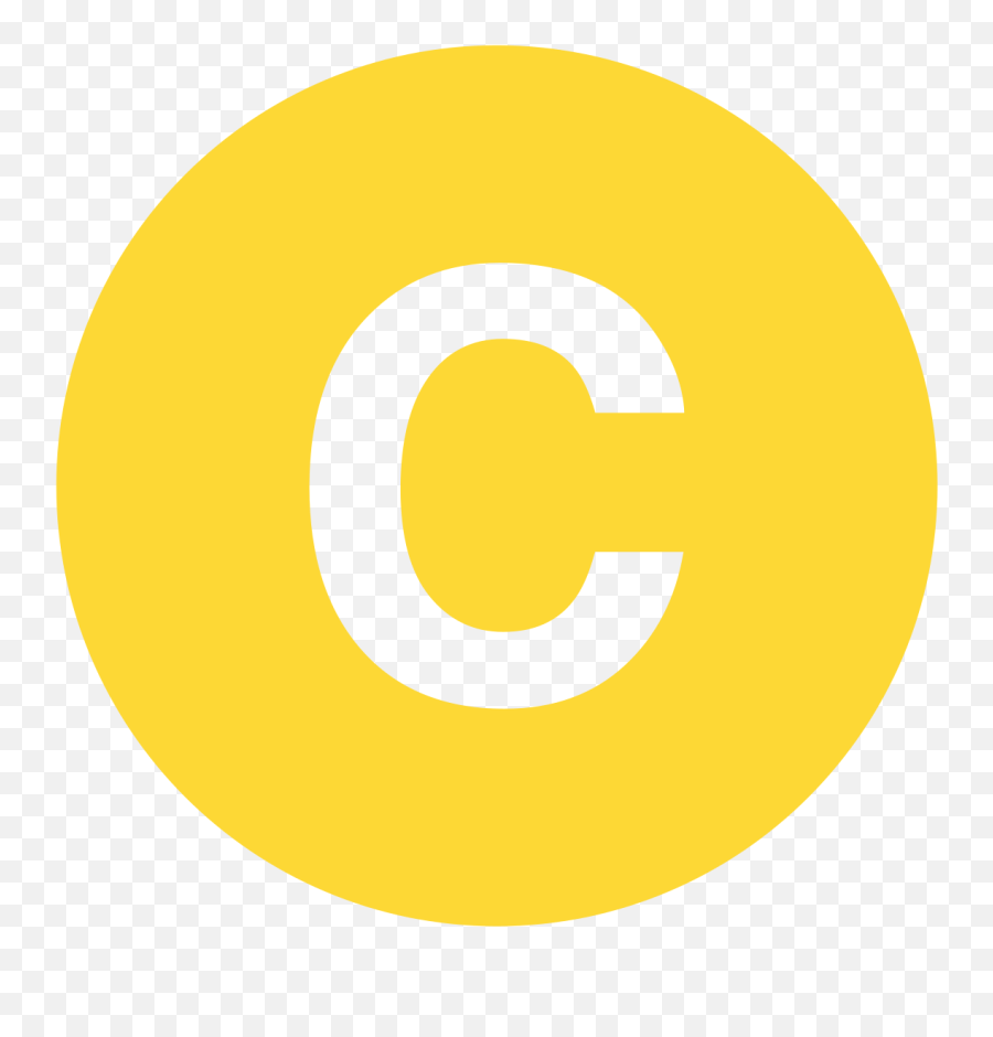 Eo Circle Yellow Letter - C Letter Red Circle Png,Letter C Icon