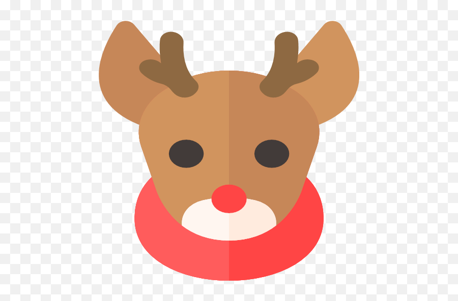 Deer Holiday Reindeer Xmas Icon - Merry Flat Christmas Png,Deer Icon Png