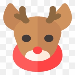 Deer Holiday Reindeer Xmas Icon - Merry Flat Christmas Png,Deer Icon Png