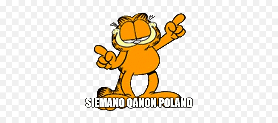 Qanon Poland Gif - Qanon Anon Poland Discover U0026 Share Gifs Garfield Dancing Png,Anon Icon