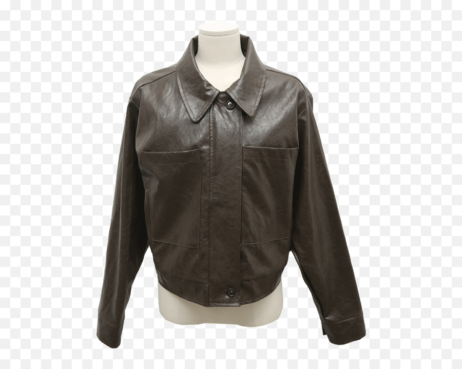 Outerwear Leather Jackets Stylenanda Korea - Solid Png,Icon Leather Jackets