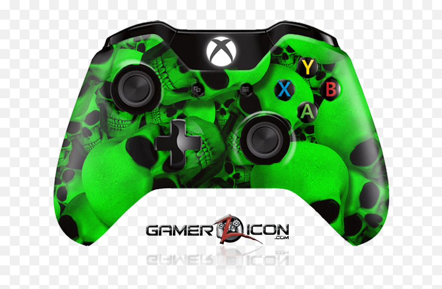 Xbox One Green Skull Controller U2013 Gamerziconcom Your - Control Xbox One Call Of Duty Png,Ps3 Icon