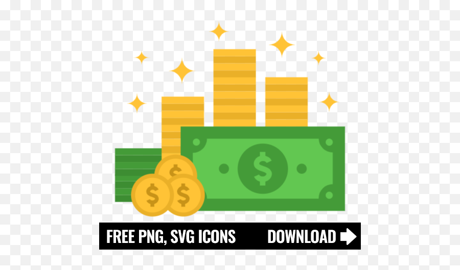 Free Money Dollar Icon Symbol Png Svg Download - Amazon App Icon Black And White,Money Bags Icon