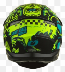 Ou0027neal 3srs Helmet Assault V22 Blackneon Yellow - Motorcycle Helmet Png,Icon Helmet With Skulls