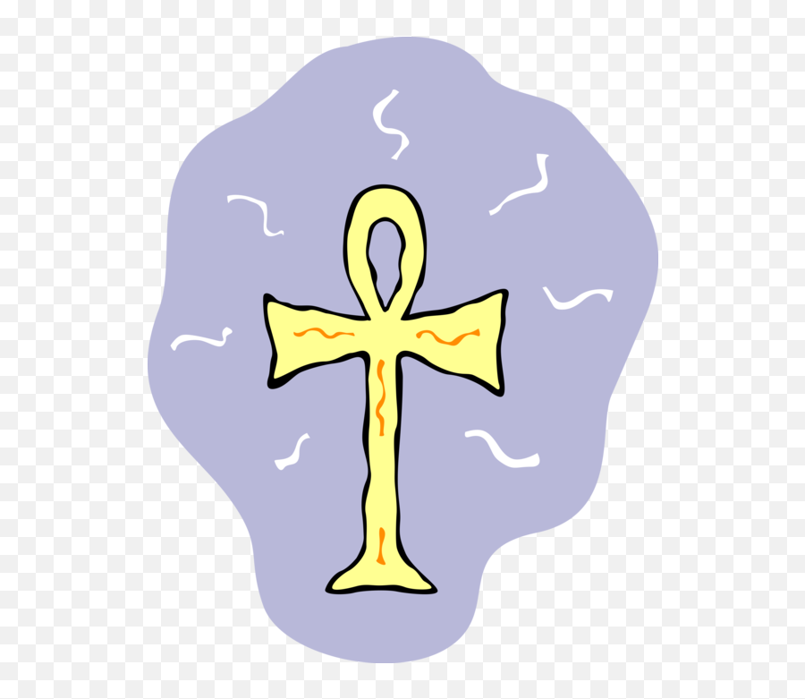 Download Hd Vector Illustration Of Ankh Egyptian Key Life - Cross Png,Ankh Png