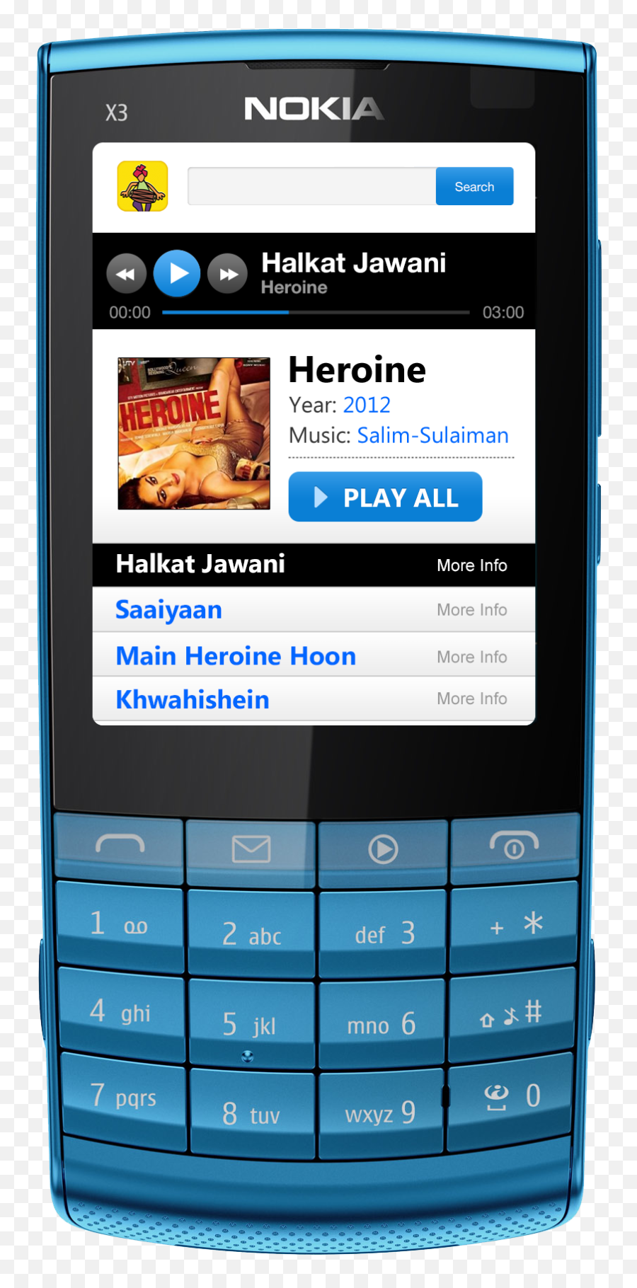 Indian Music App Dhingana Has Been Downloaded 35m - Nokia X3 Png,Facetime Icon Missing Iphone 4
