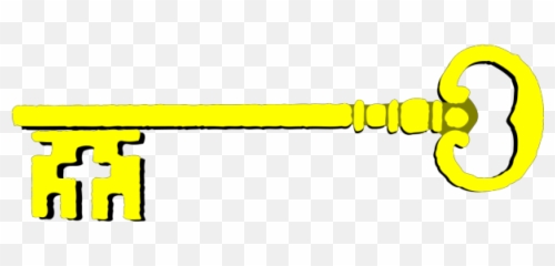 Golden Key Png Svg Clip Art For Web - Download Art Cartoon Door