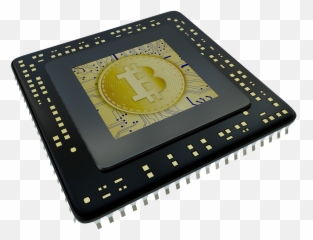 Bitcoin Criptocoin Money Free Vector Graphics Public Domain - Application Specific Integrated Circuit Chips png