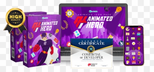 Animated Hero Review - Add Creative Touch Your Video In Language png