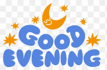 Good Evening Yellow Stars And Moon Above - Good Evening Cute Sticker Png,Android Yellow Star Icon