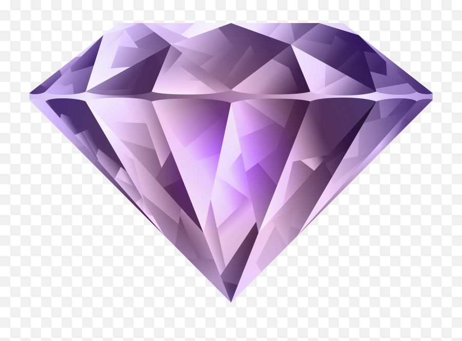 Purple Diamond Transparent Png Clip Art - Purple Diamond Png,Diamond Transparent