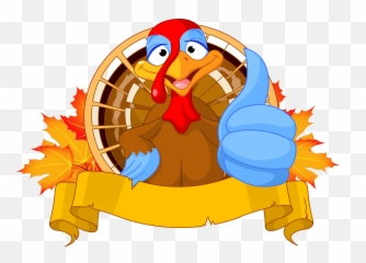 Transparent Thanksgiving Turkey Clipart - For Email png
