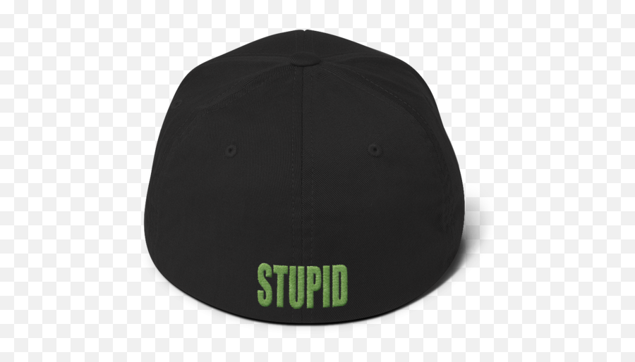 Stupid Backwords Flexfit Cap From Back Words Hats - Baseball Cap Png,Backwards Hat Png