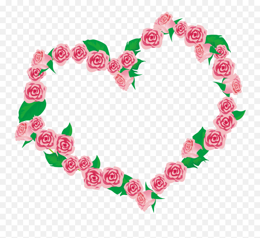 Heart Rose Png Pic - Coração Cor De Rosa Png,Rose Heart Png