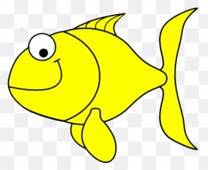 Yellow Fish Clip Art - Vector Clip Art Online Yellow Fish Clipart Png,Fish Clipart Transparent Background