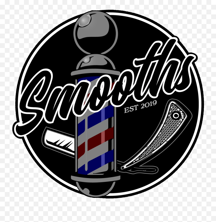 Barber Shop Haircuts Fades Razor Shaves - Smooths Barber Shop Barber Shop Pole Pdf Png,Barber Razor Png