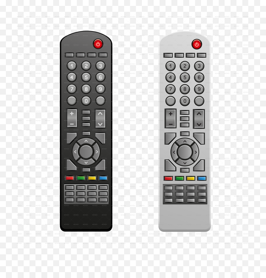 Download Hd Control Vector Tv Remote - Tv Remote In Png,Tv Remote Png