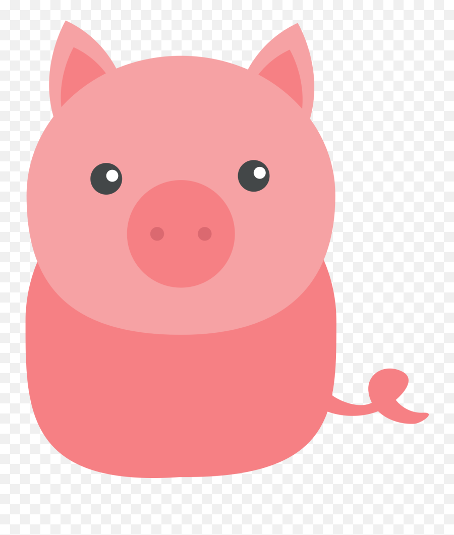 Cute Pig Art - Cute Pig Vector Png,Cartoon Pig Png