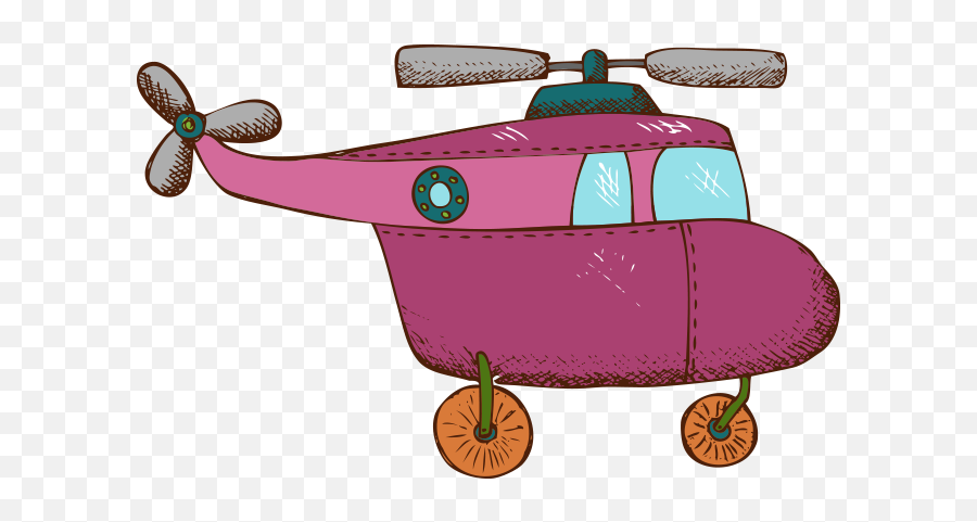 Download Painted Helicopter Airplane Aircraft Red Free - Planes Helicopter Clipart Png,Airplane Transparent Background