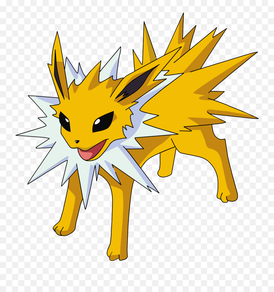 Free Download Jolteon Pokemon Png Cartoon Image Transparent - Jolteon Png,Pikachu Transparent