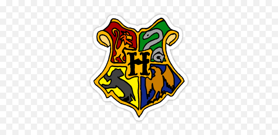 Harry Potter Hogwarts Crest - Simple Design To Use For Hogwarts Logo Easy To Draw Png,Hogwarts Transparent