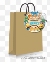 Luau Png - Luau Pool Party Minions Favor Tags Jurassic Goody Bag Birthday Card,Luau Png