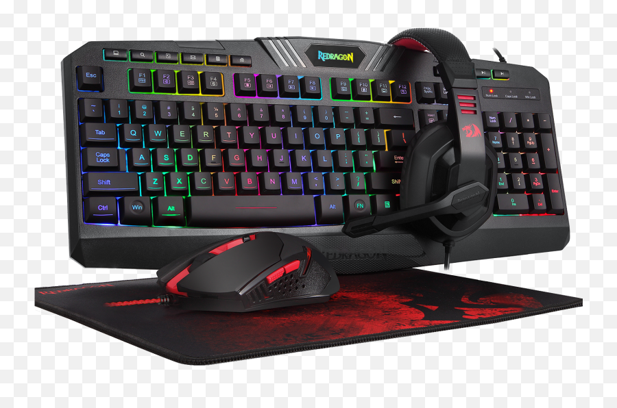 Redragon Usa - Gaming Mouse And Headset And Keyboard Png,Keyboard And Mouse Png