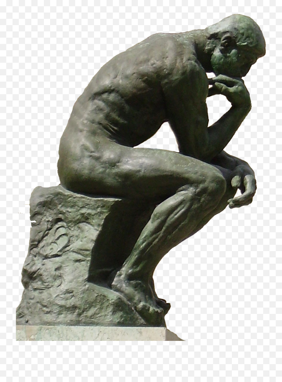 The Thinker Statue Png - Transparent The Thinker Png,The Thinker Png