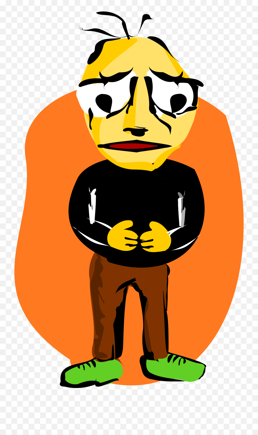 Png Sad Man With Open Stance - Clip Art,Sad Man Png