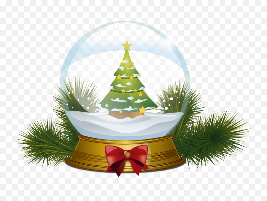 Download Christmas Tree Snowglobe Png - Bolas Navidad Fondo Transparente,Christmas Snow Png